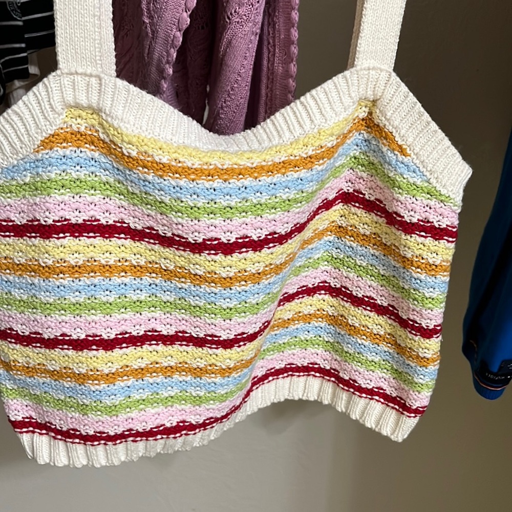 Beautiful rainbow crop top